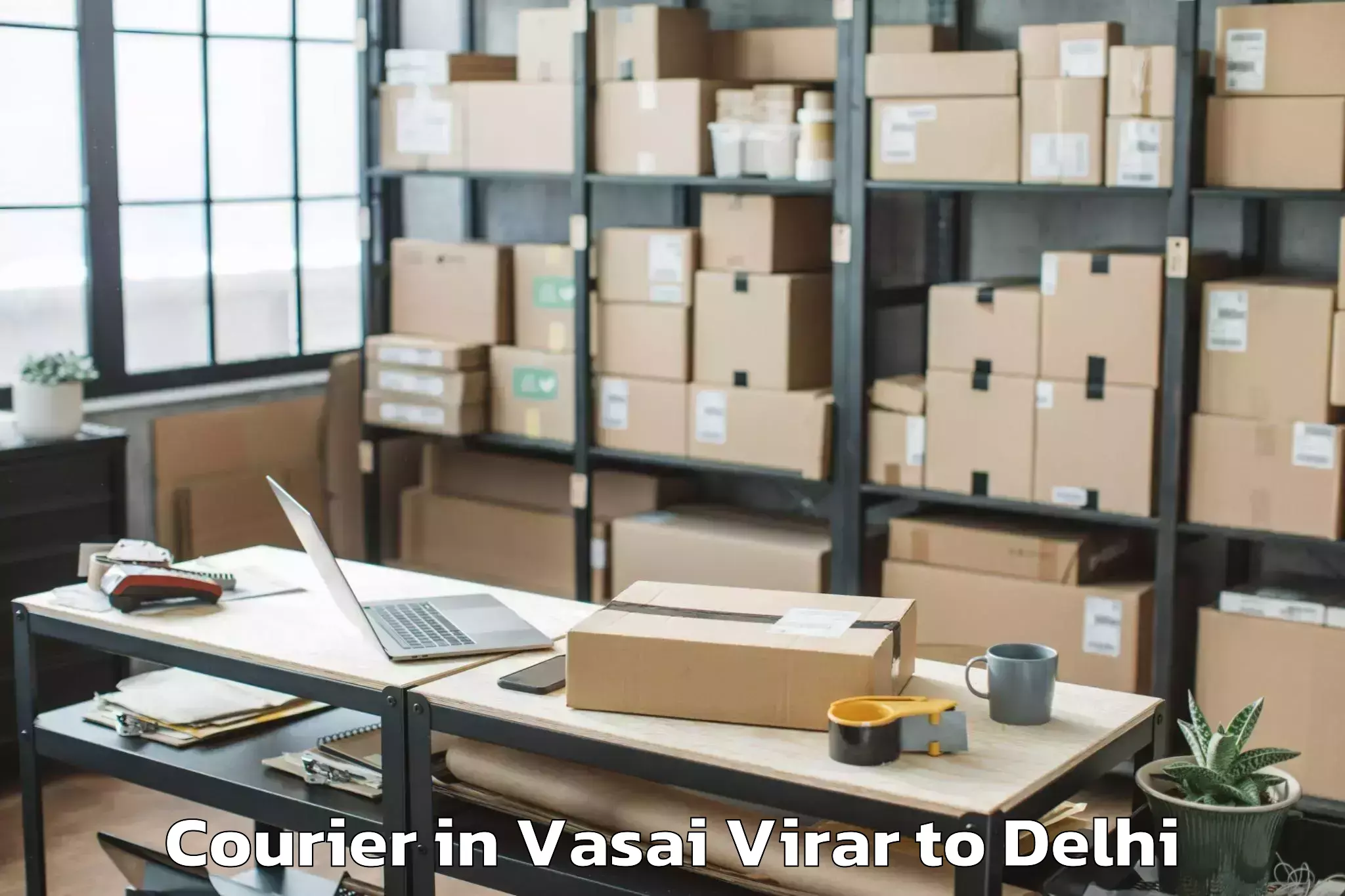 Book Vasai Virar to V3s East Centre Mall Courier Online